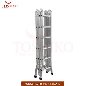 Thang nhôm gấp đa năng 4 đoạn Toshiko M6