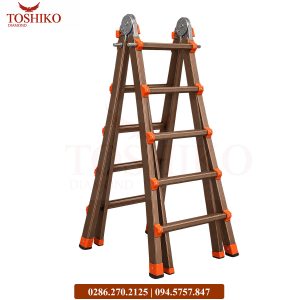 Thang nhôm rút lồng 5 bậc Toshiko LG5