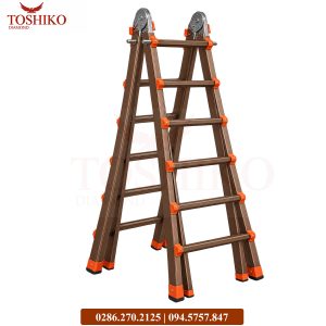 Thang nhôm rút lồng 6 bậc Toshiko LG6