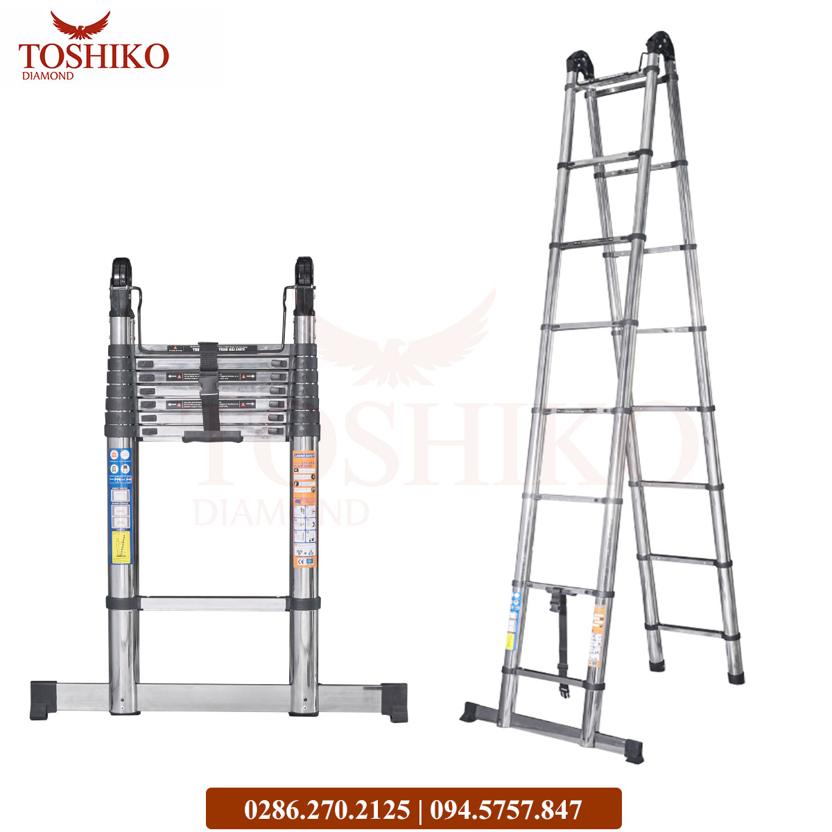 Thang Inox rút đôi Toshiko 38AI - Ảnh 3