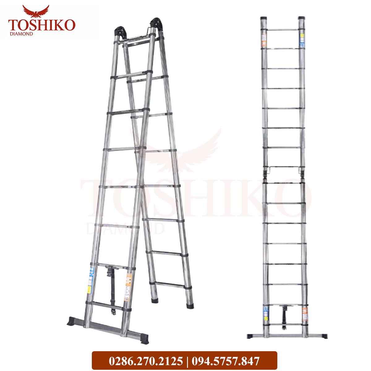 Thang Inox rút đôi Toshiko 38AI - Ảnh 4