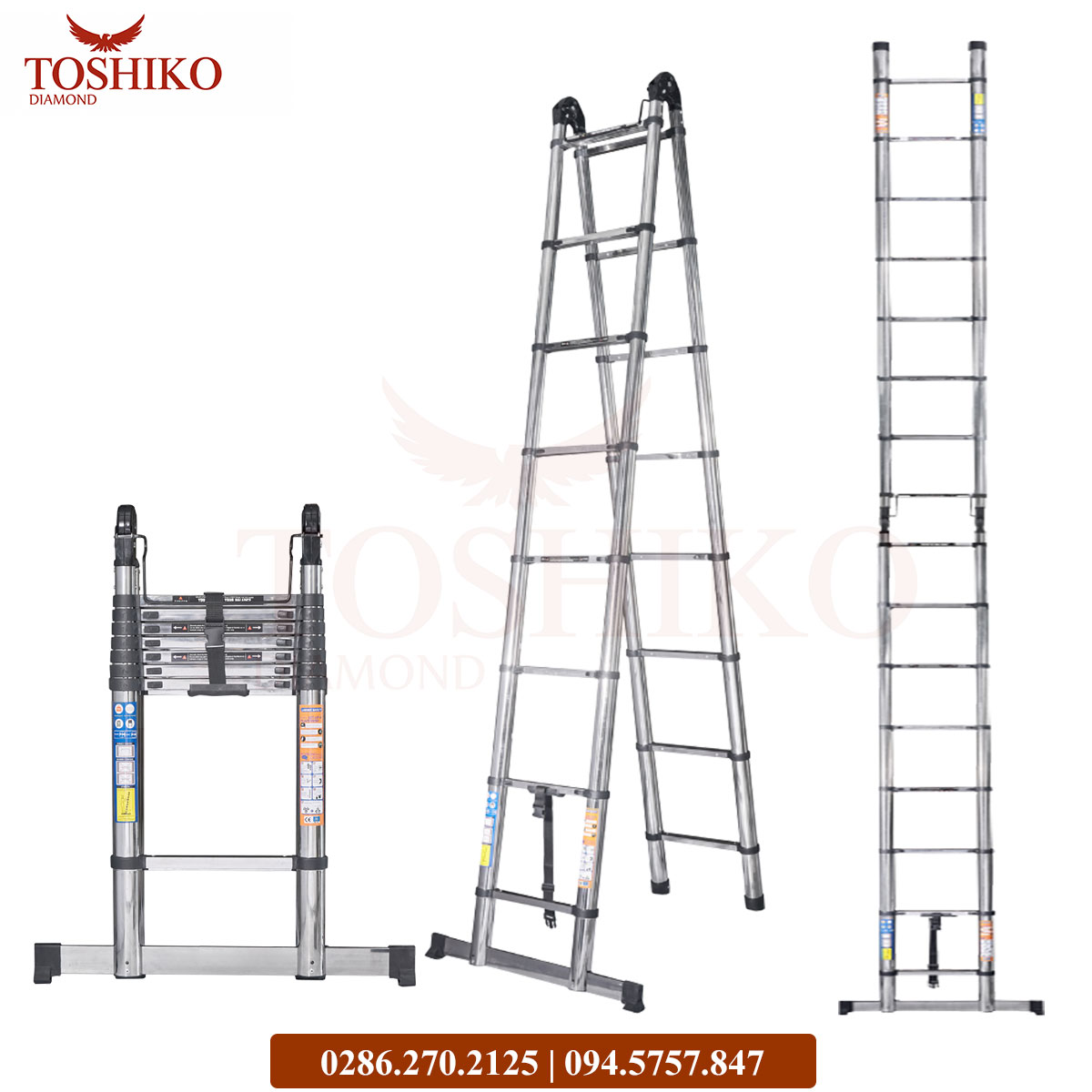 Thang Inox rút đôi Toshiko 38AI - Ảnh 5