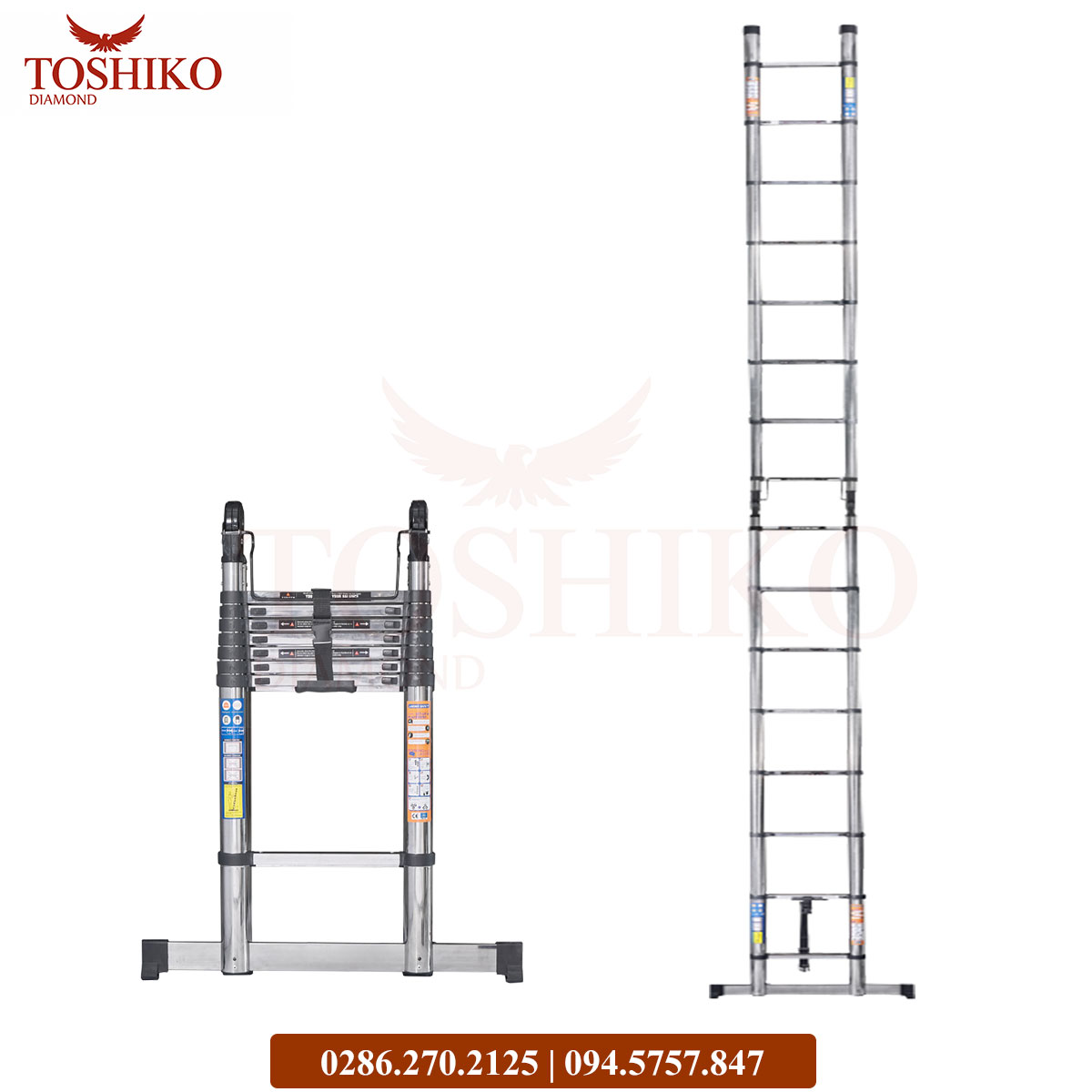 Thang Inox rút đôi Toshiko 38AI - Ảnh 6