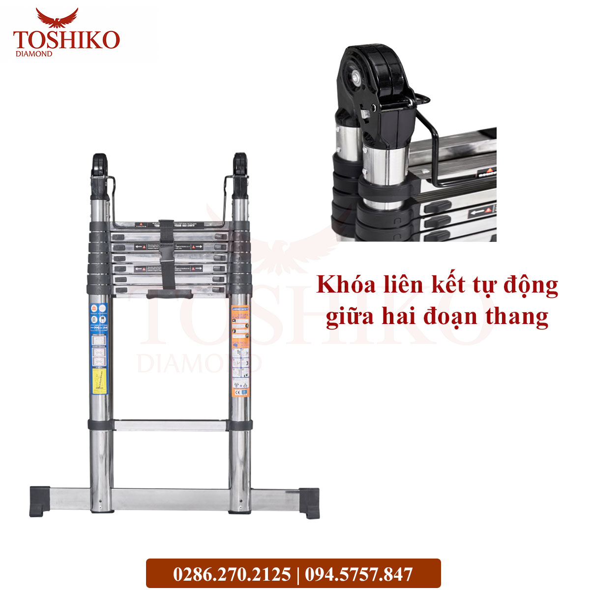 Thang Inox rút đôi Toshiko 38AI - Ảnh 7