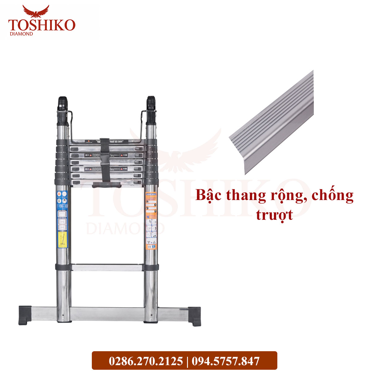 Thang Inox rút đôi Toshiko 38AI - Ảnh 9