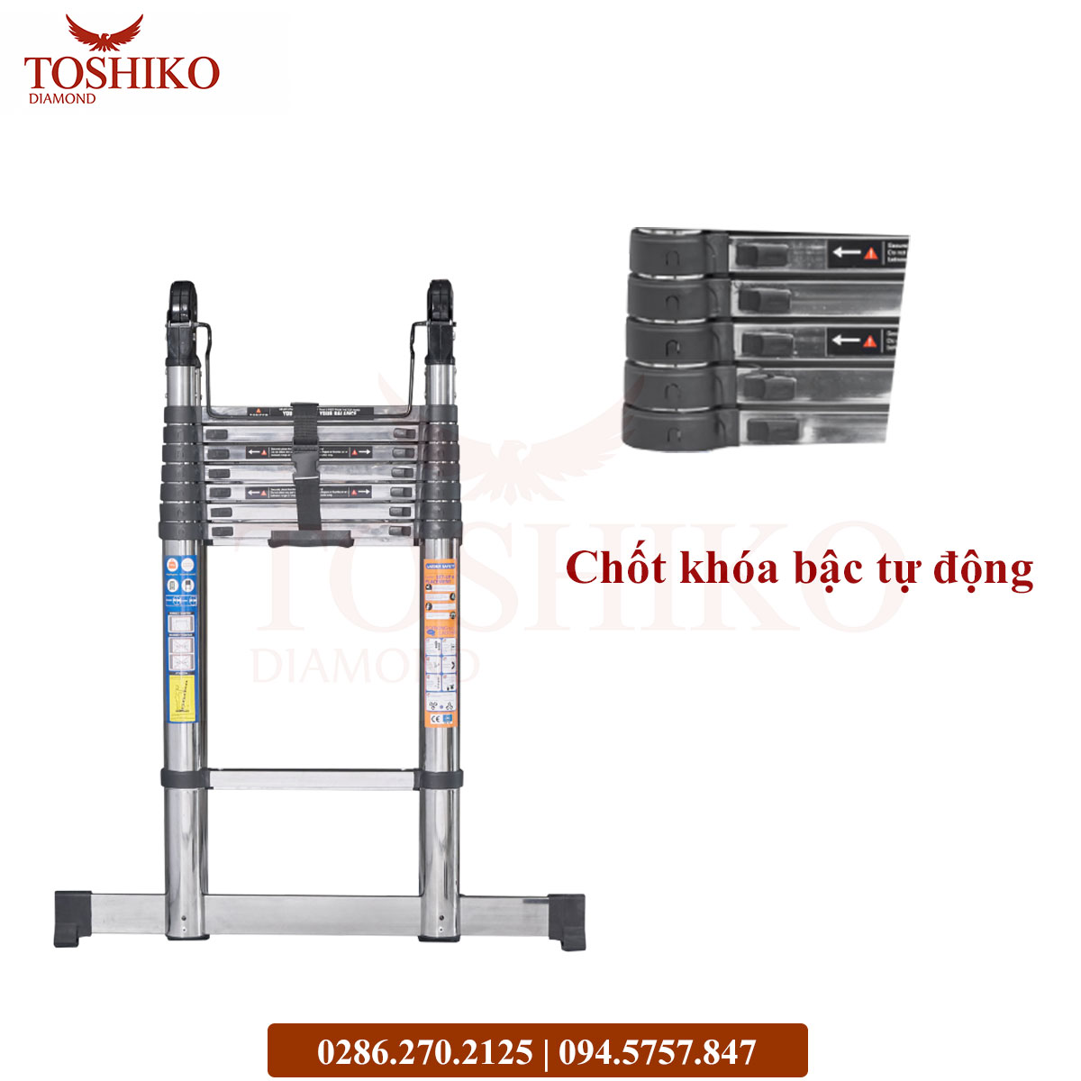 Thang Inox rút đôi Toshiko 38AI - Ảnh 10