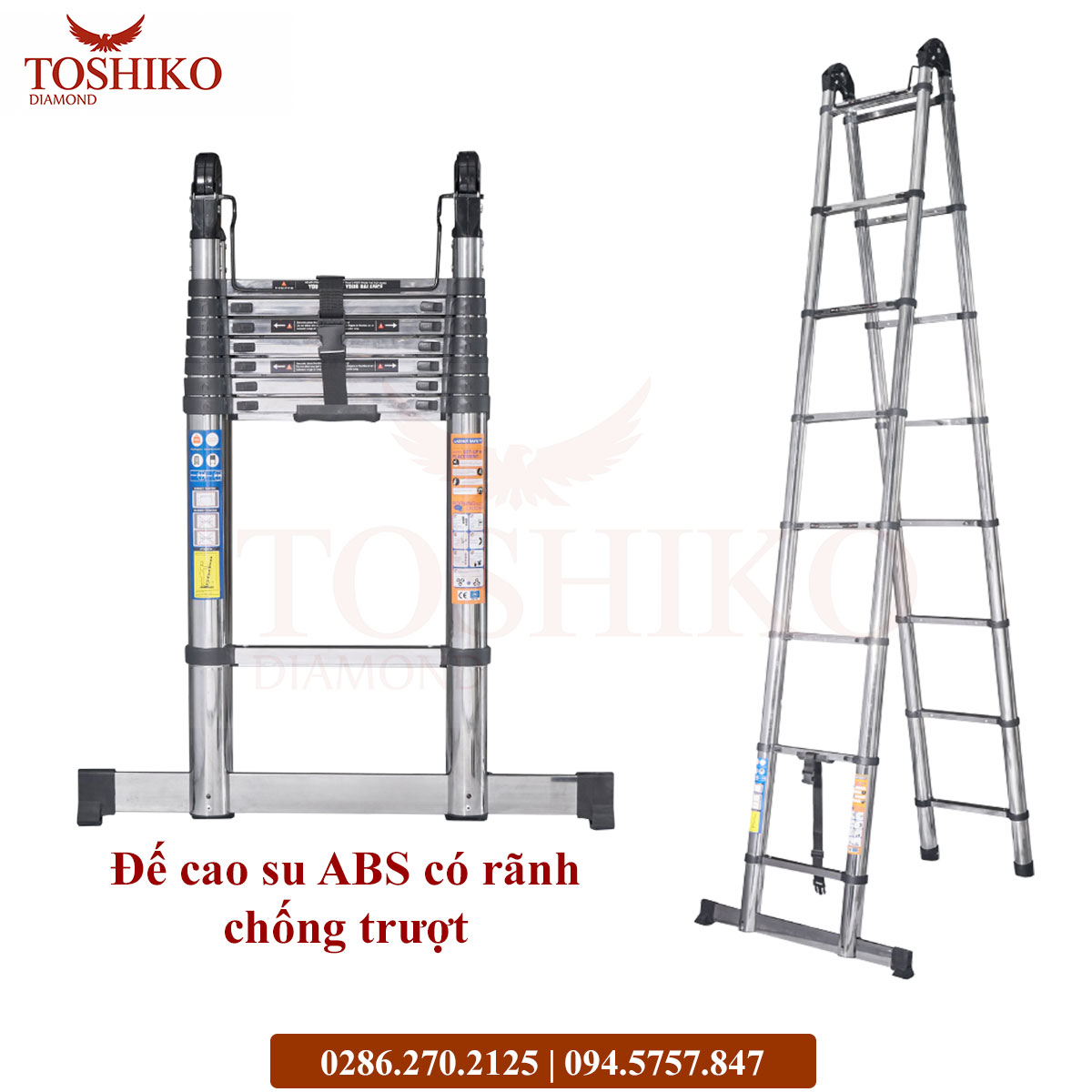 Thang Inox rút đôi Toshiko 38AI - Ảnh 11