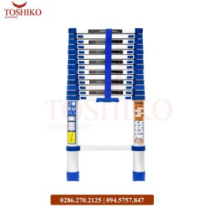 Thang nhôm rút đơn Toshiko 5.0m Xanh