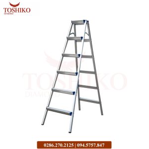 Thang nhôm bậc bằng Toshiko 6 bậc