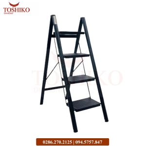 Alternative view of Thang ghế Thép Toshiko 4 bậc TSK-4S Đen