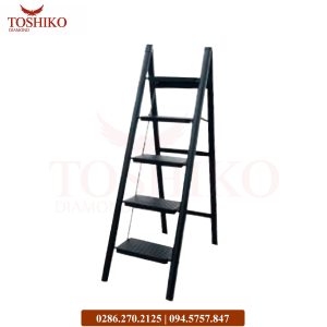Thang ghế thép Toshiko 5 bậc TSK-5S Đen